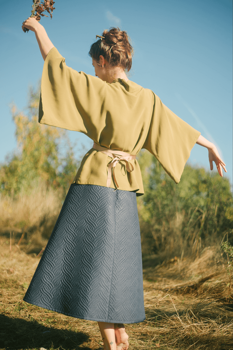 Jug Pay attention to Misunderstand Bluză Kimono cu Panglici | ArcStudio